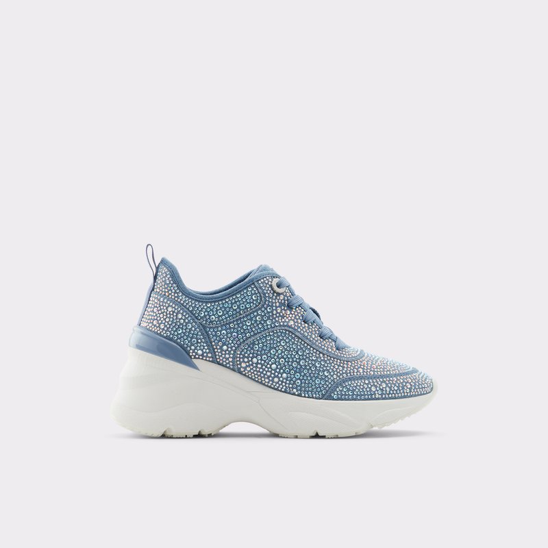 Aldo Aguileri Spitze Up Sneakers Damen Blau | KVYTN-2356