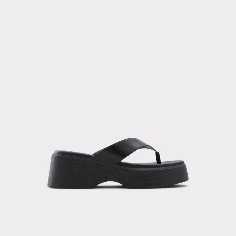 Aldo Delphy Plateau Sandalen Damen Schwarz | QTWUJ-4390