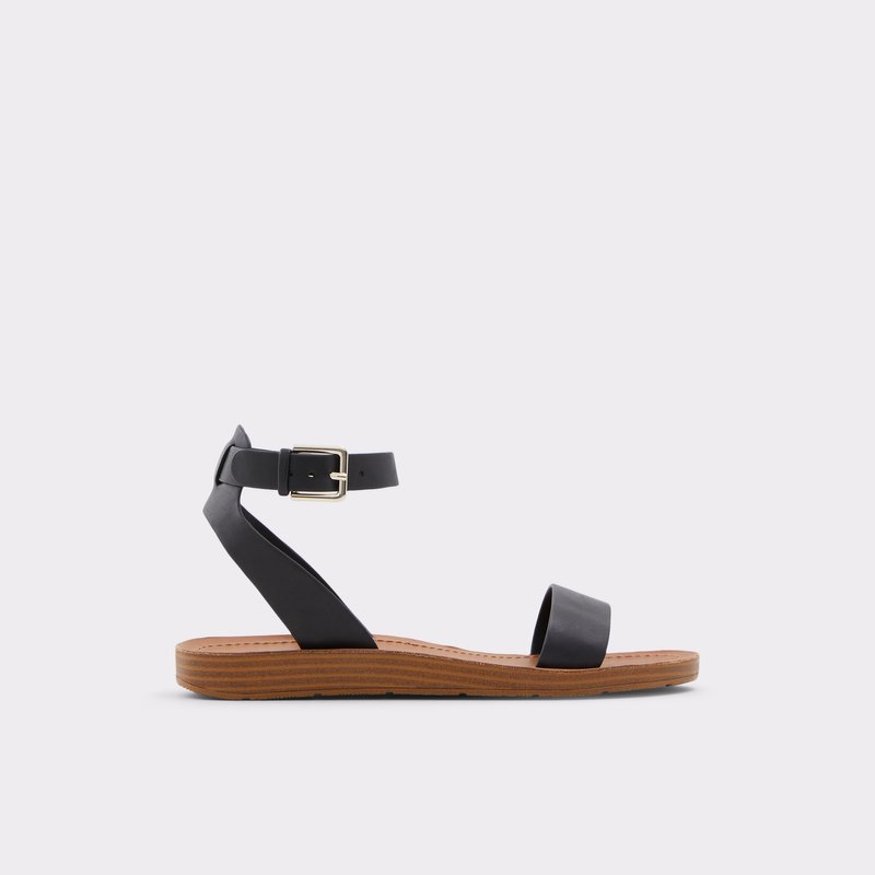 Aldo Kedaredia Flache Sandalen Damen Schwarz | CNGAJ-3298