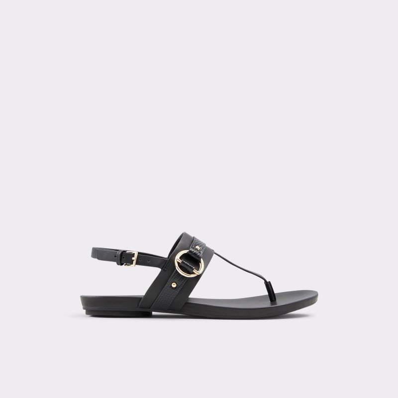 Aldo Pandra Flache Sandalen Damen Schwarz | HTBYQ-2978