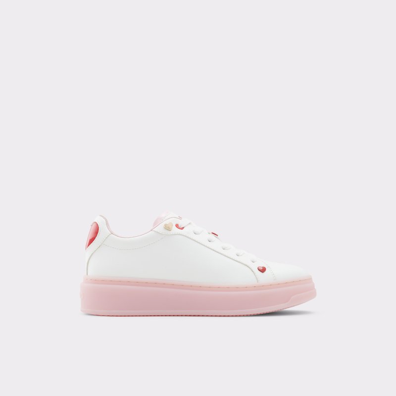 Aldo Rosecloud Spitze Up Sneakers Damen Weiß | DLNUP-8921