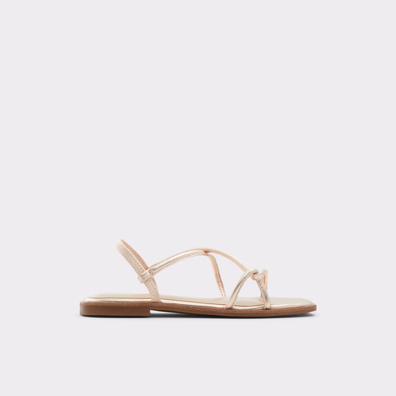 Aldo Toosieflex Flache Sandalen Damen Rosa Gold | ZCIMR-7182