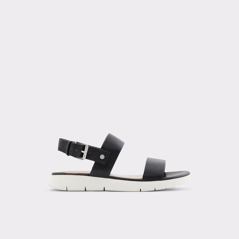 Aldo Woema Flache Sandalen Damen Schwarz | ZYEIH-3976