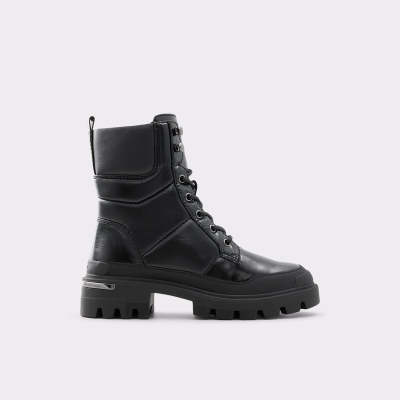 Aldo Yuclya Kampfstiefel Damen Schwarz | WLUIS-6943