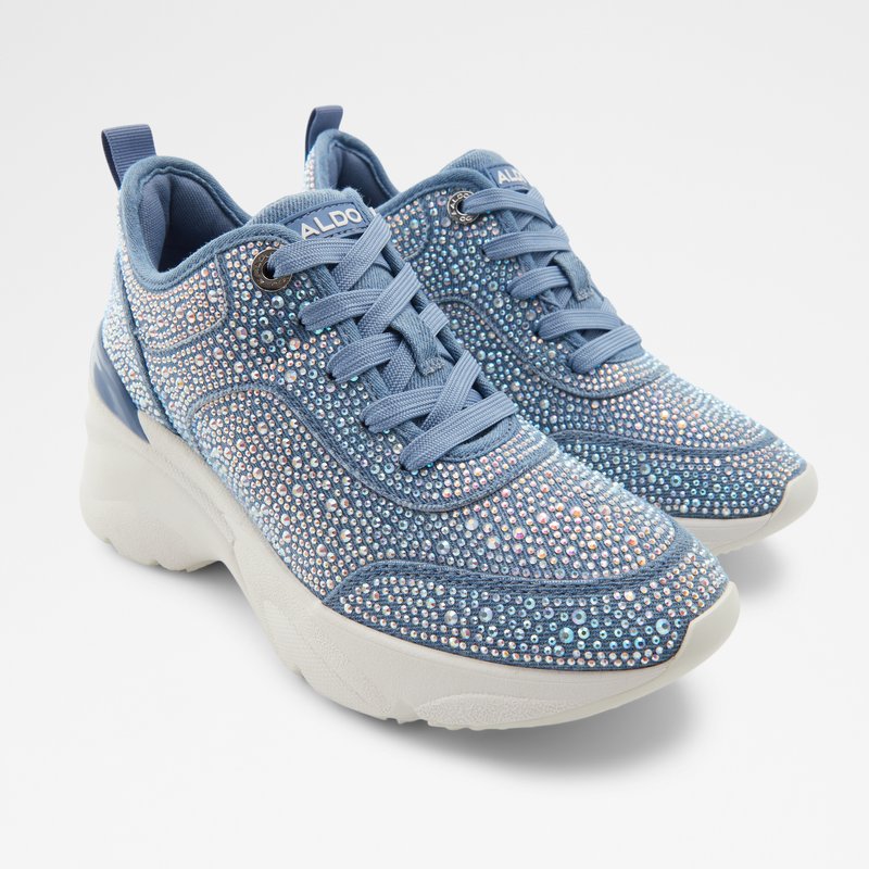 Aldo Aguileri Spitze Up Sneakers Damen Blau | KVYTN-2356