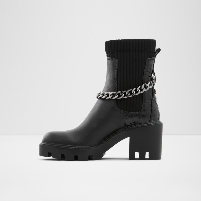 Aldo Allout Chelsea Stiefel Damen Schwarz | JAPSI-5273