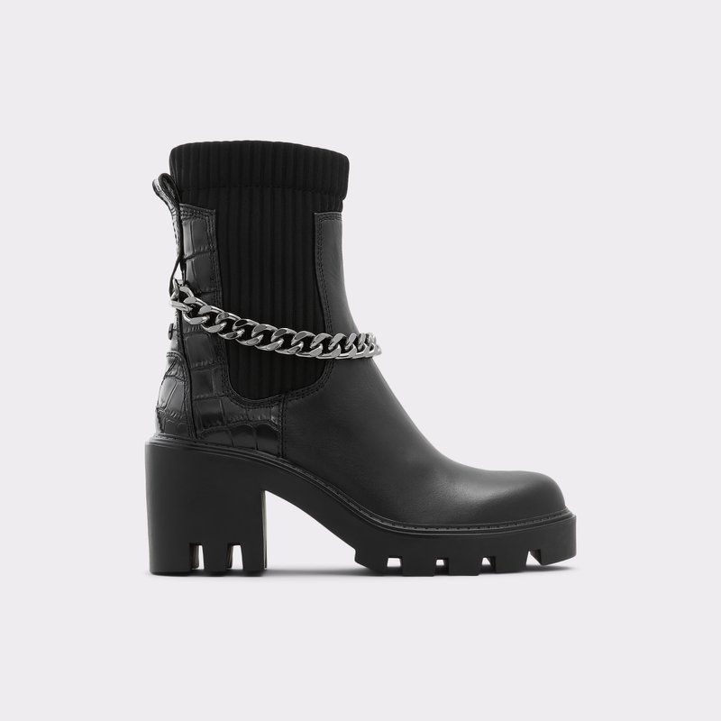 Aldo Allout Chelsea Stiefel Damen Schwarz | JAPSI-5273