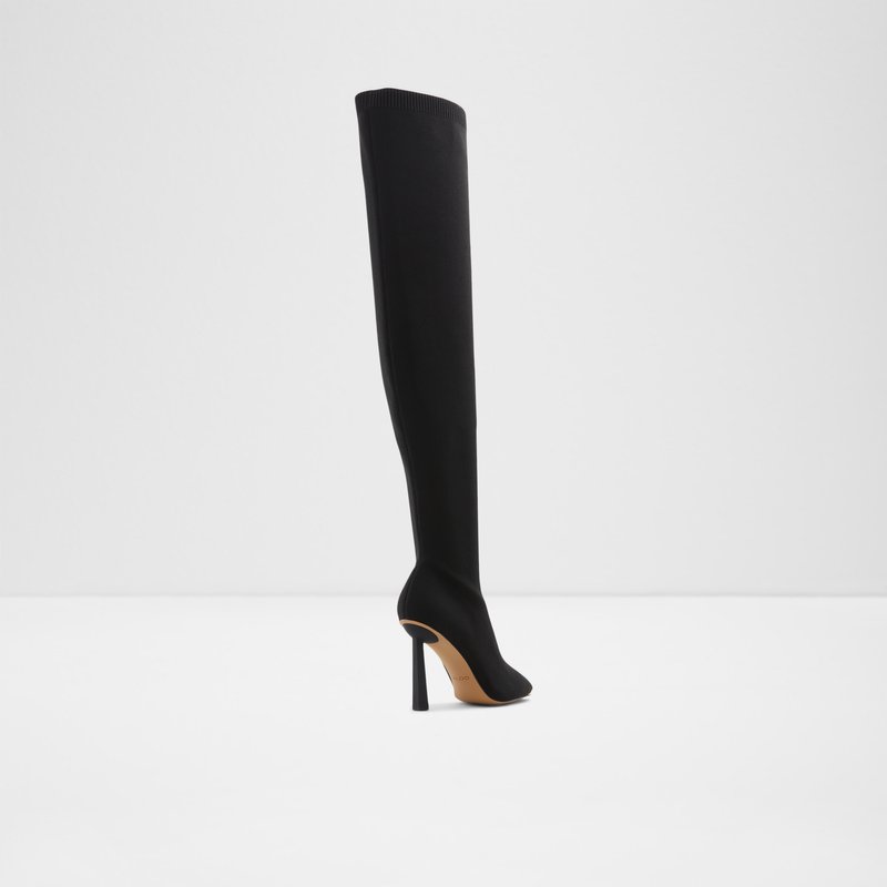 Aldo Crulla Over The Knee-Boots Damen Schwarz | QAFDR-9703