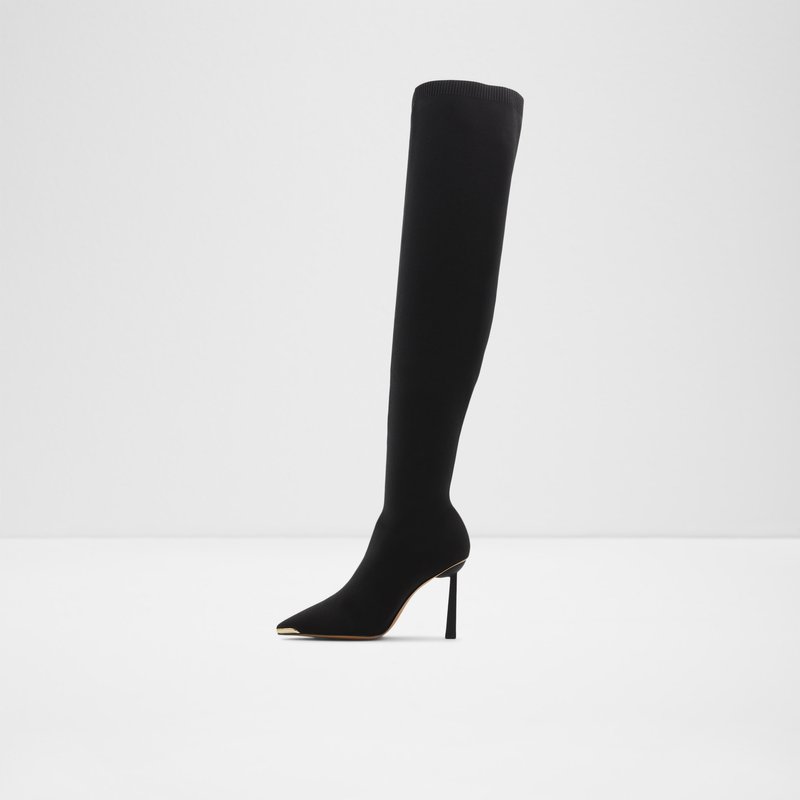 Aldo Crulla Over The Knee-Boots Damen Schwarz | QAFDR-9703