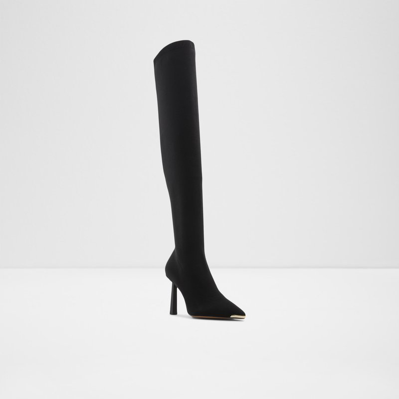 Aldo Crulla Over The Knee-Boots Damen Schwarz | QAFDR-9703