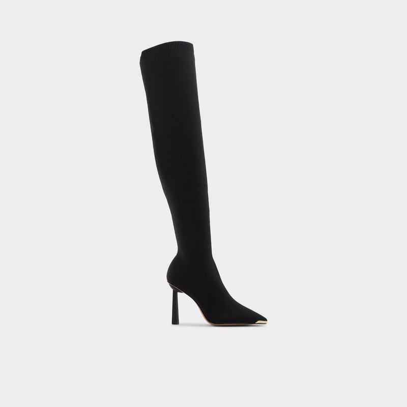 Aldo Crulla Over The Knee-Boots Damen Schwarz | QAFDR-9703