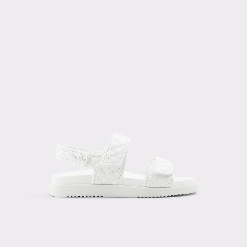 Aldo Eowiliwia Flache Sandalen Damen Weiß | KFTGN-9085