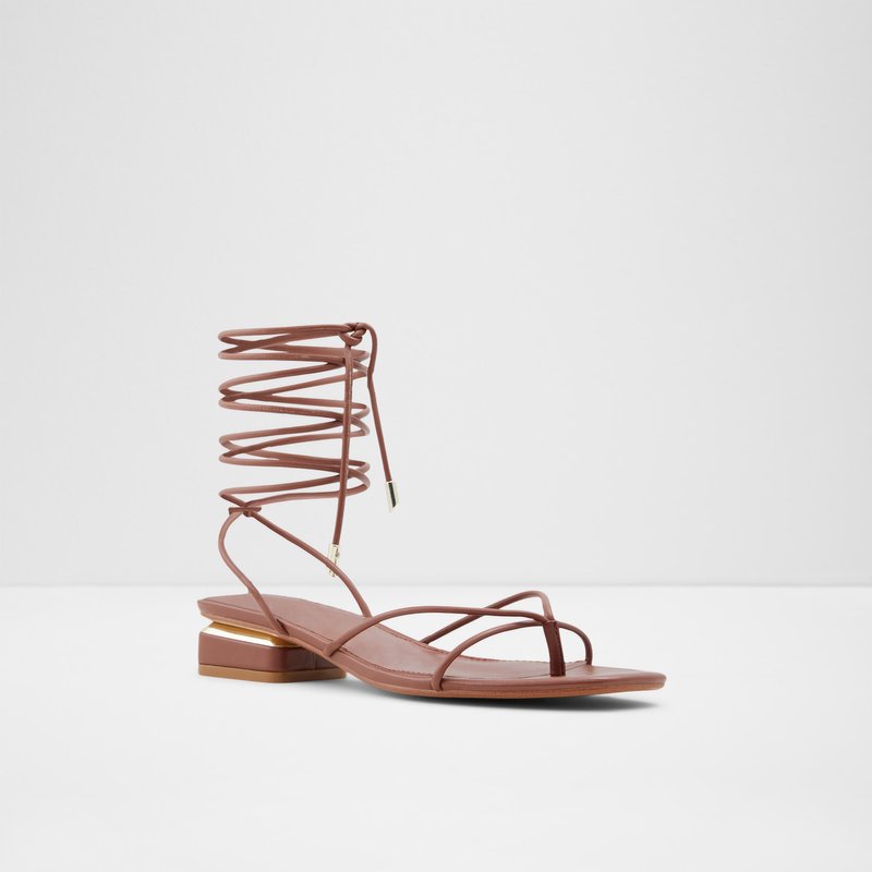 Aldo Giannaflex Flache Sandalen Damen Braun | FZLRM-1673