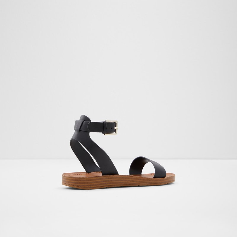 Aldo Kedaredia Flache Sandalen Damen Schwarz | CNGAJ-3298