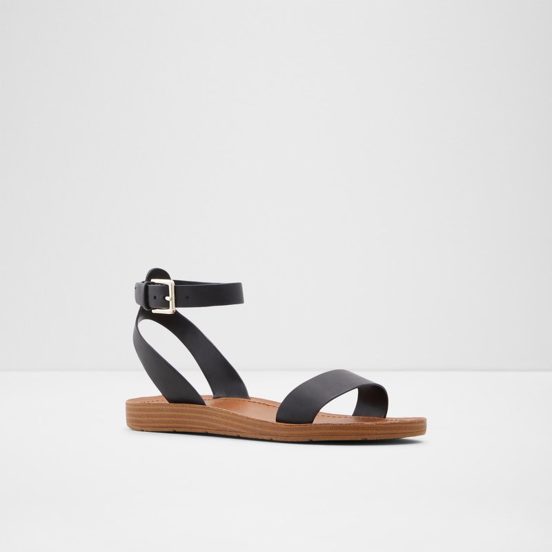 Aldo Kedaredia Flache Sandalen Damen Schwarz | CNGAJ-3298