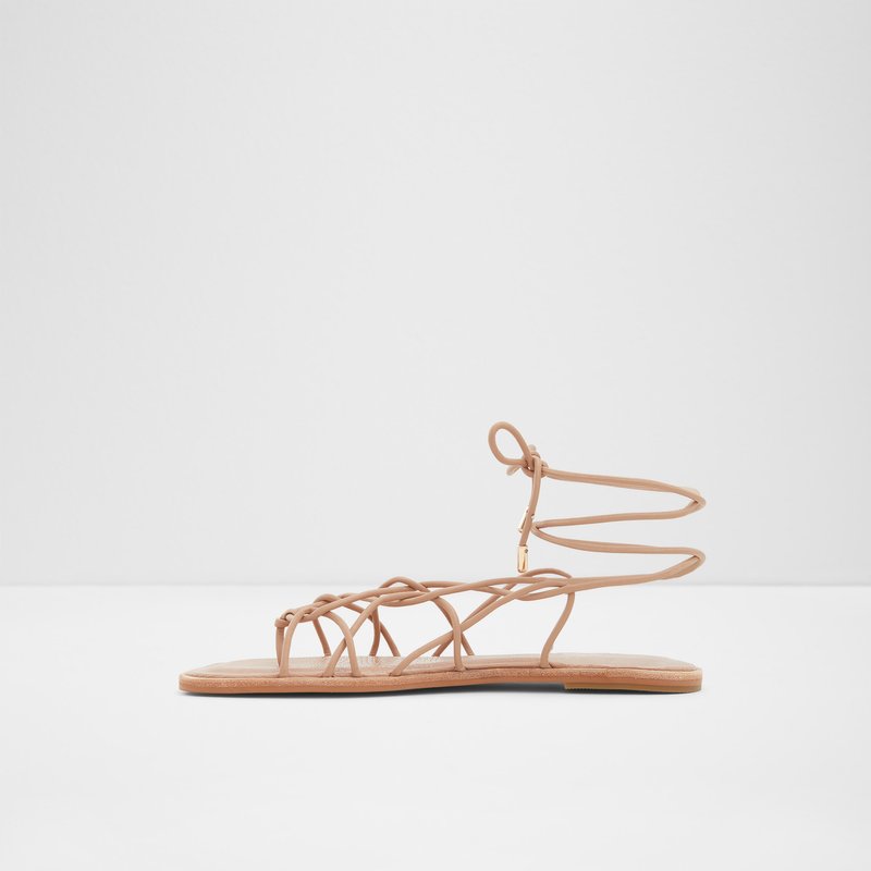 Aldo Posey Flache Sandalen Damen Beige | DXSTH-6351