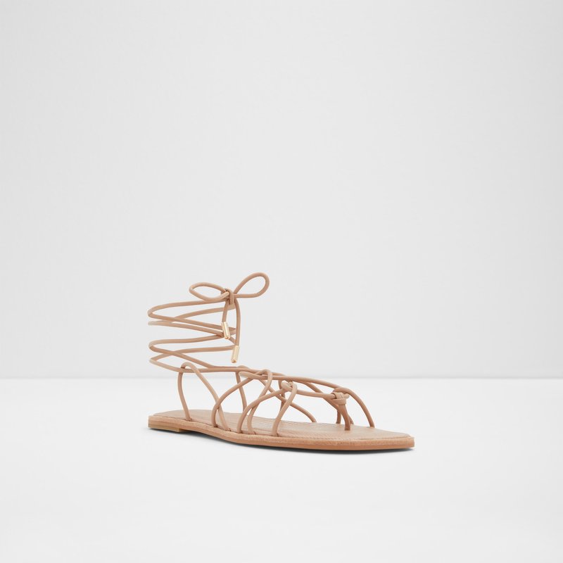 Aldo Posey Flache Sandalen Damen Beige | DXSTH-6351