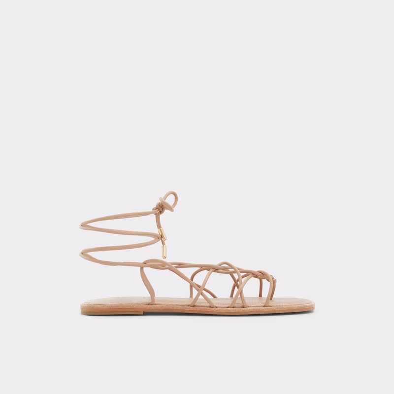 Aldo Posey Flache Sandalen Damen Beige | DXSTH-6351