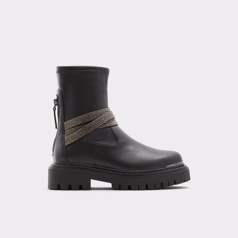 Aldo Qirarin Freizeitstiefel Damen Schwarz | UAOWY-9314