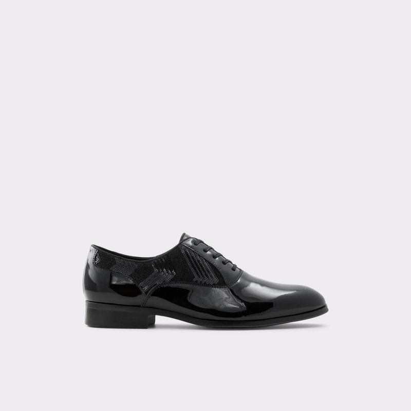 Aldo Ridge Lederschuhe Herren Schwarz | DIJLY-5460