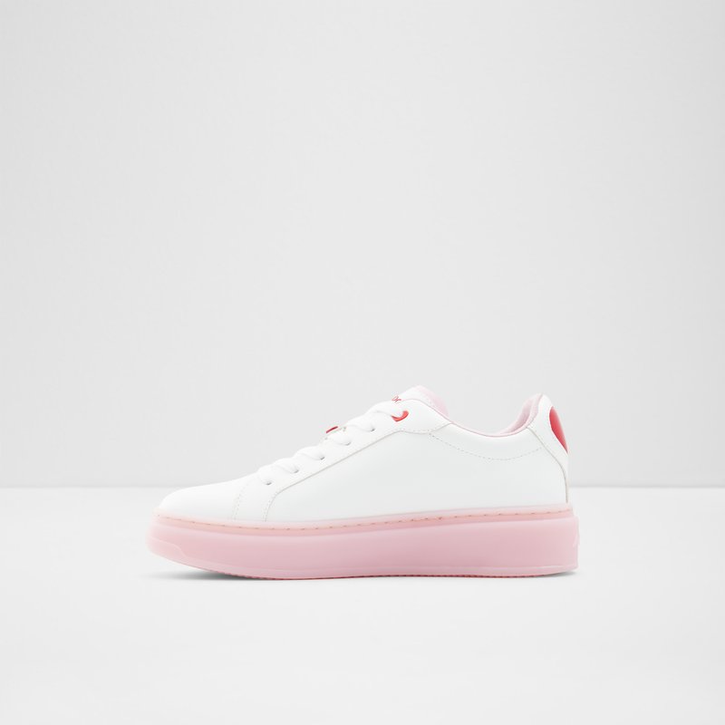 Aldo Rosecloud Spitze Up Sneakers Damen Weiß | DLNUP-8921