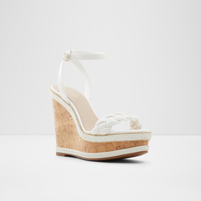 Aldo Saluth Plateau Sandalen Damen Weiß | QYTVS-4283