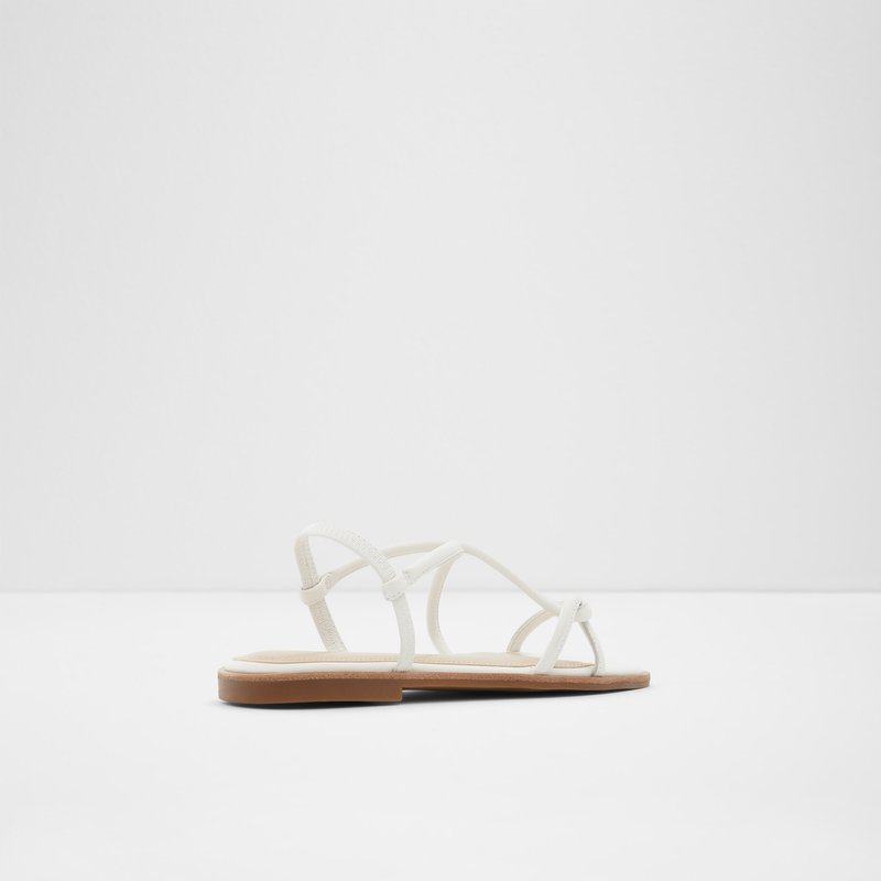 Aldo Toosieflex Flache Sandalen Damen Weiß | IJVSG-7986