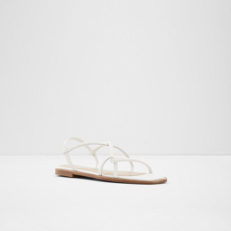 Aldo Toosieflex Flache Sandalen Damen Weiß | IJVSG-7986