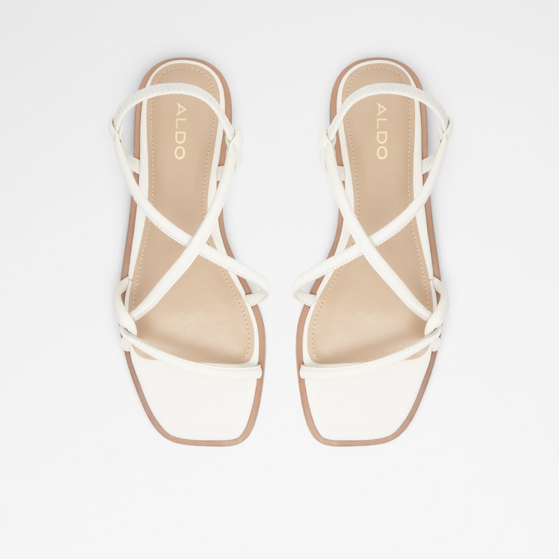 Aldo Toosieflex Flache Sandalen Damen Weiß | IJVSG-7986