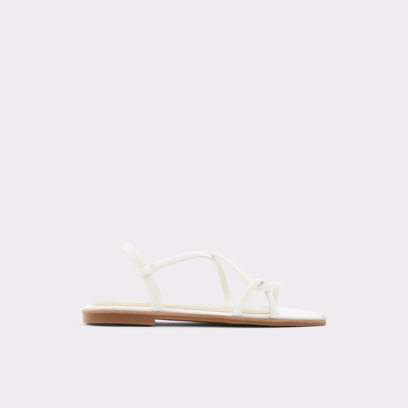 Aldo Toosieflex Flache Sandalen Damen Weiß | IJVSG-7986