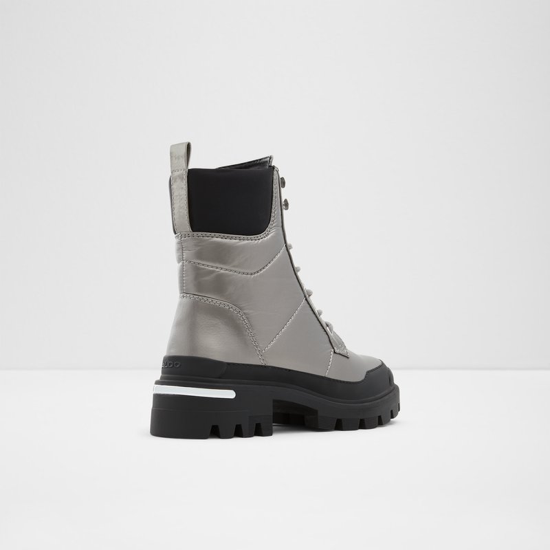 Aldo Yuclya Kampfstiefel Damen Silber | UNSYB-3968