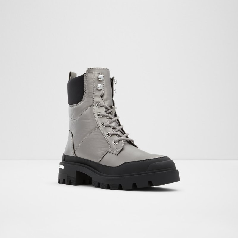 Aldo Yuclya Kampfstiefel Damen Silber | UNSYB-3968